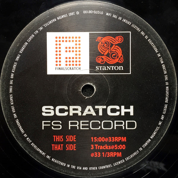 No Artist : Stanton Scratch FS Record (12")