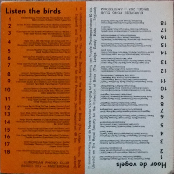 Hans A. Traber : Listen The Birds 4 = Hoor De Vogels 4 (7", EP)