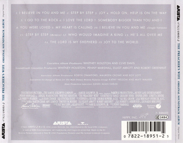 Whitney Houston : The Preacher's Wife (Original Soundtrack Album) (CD, Album, Len)