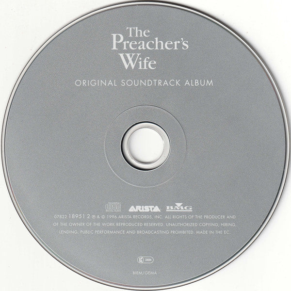 Whitney Houston : The Preacher's Wife (Original Soundtrack Album) (CD, Album, Len)