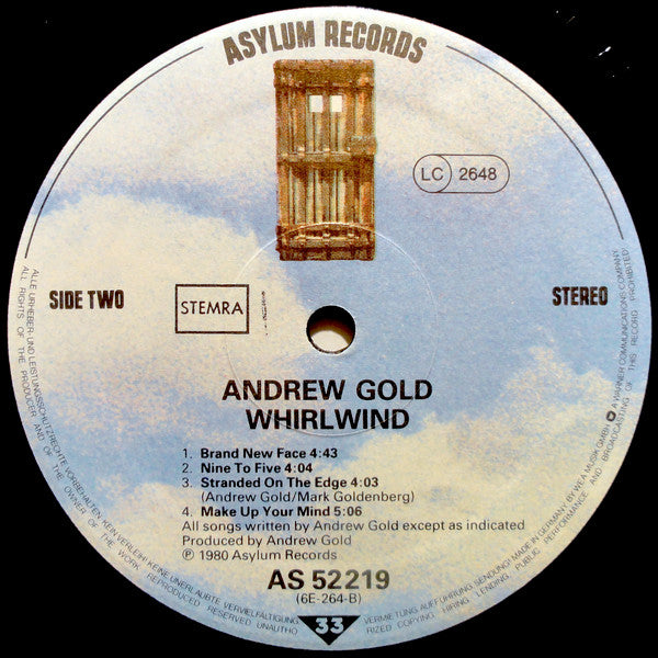 Andrew Gold : Whirlwind (LP, Album)