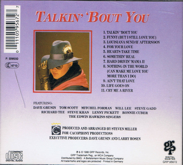 Diane Schuur : Talkin' 'Bout You (CD, Album, RE)