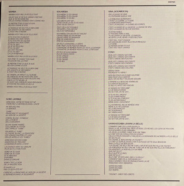 Salif Keita : Soro (LP, Album)