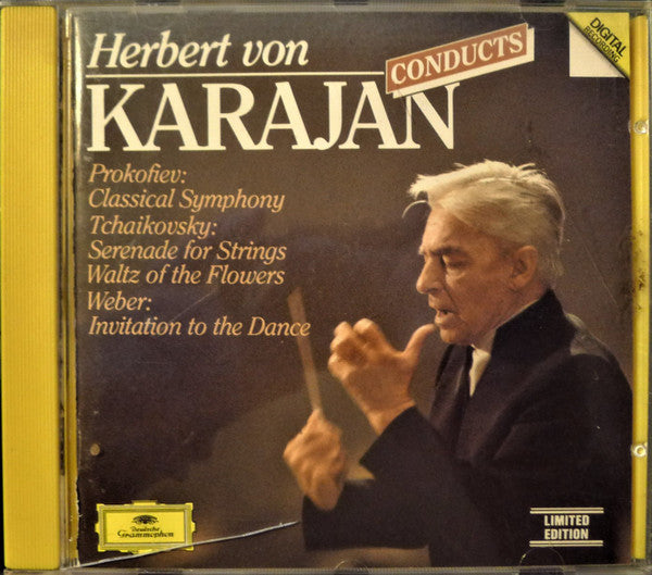 Herbert von Karajan - Sergei Prokofiev / Pyotr Ilyich Tchaikovsky / Carl Maria von Weber : Karajan Conducts / Serenade For Strings • Waltz Of The Flowers / Invitation To The Dance (CD, Comp, Ltd)