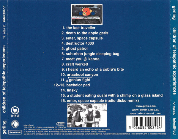 Gerling : Children Of Telepathic Experiences (CD, Album)
