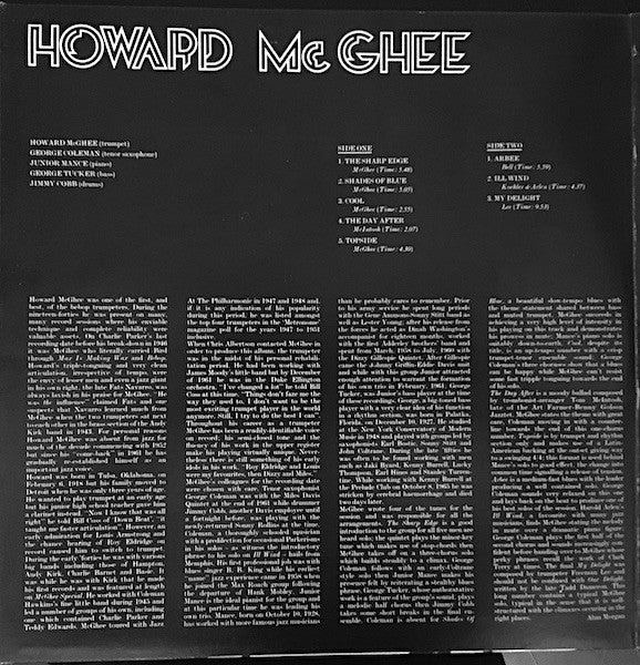 Howard McGhee / Sonny Stitt : Howard McGhee / Sonny Stitt (2xLP, Comp, RE)