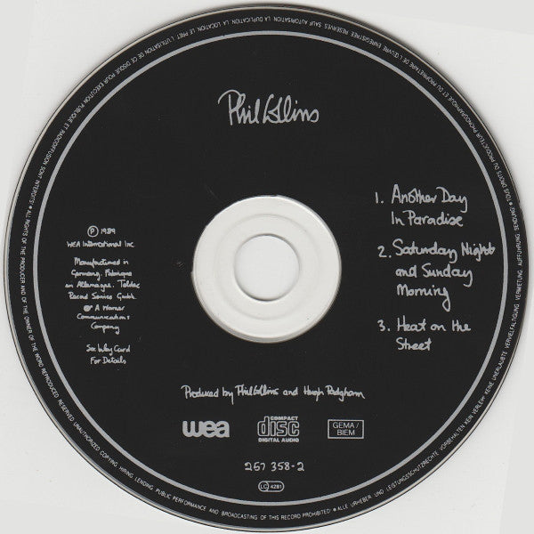 Phil Collins : Another Day In Paradise (CD, Single)