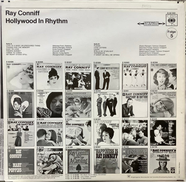 Ray Conniff & His Orchestra : Hollywood In Rhythm (LP, Album)