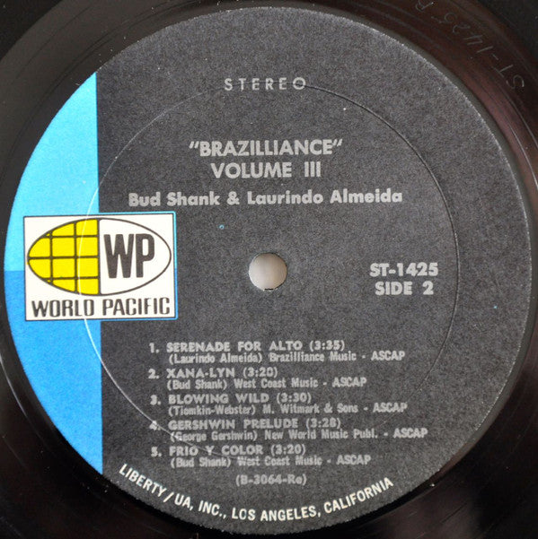 Bud Shank Featuring Laurindo Almeida : Brazilliance Vol. 3 (LP, Album)