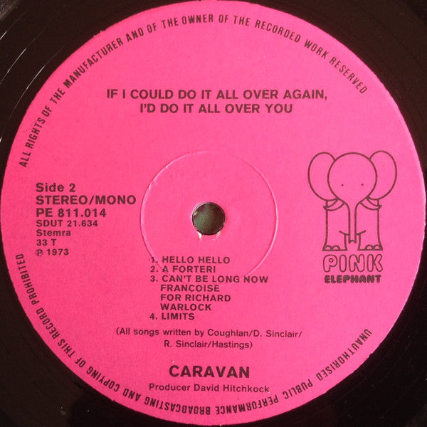 Caravan : If I Could Do It All Over Again, I'd Do It All Over You (LP, Album, RE)