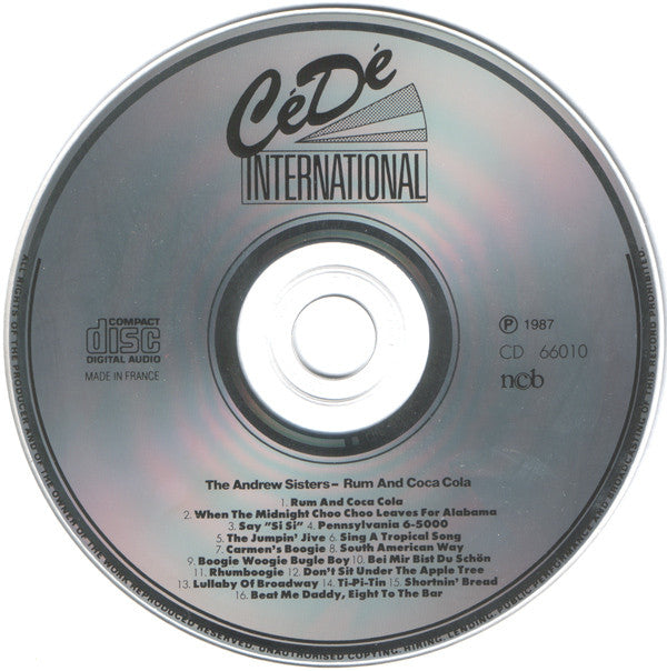 The Andrews Sisters : The Best Of Andrews Sisters (CD, Comp)