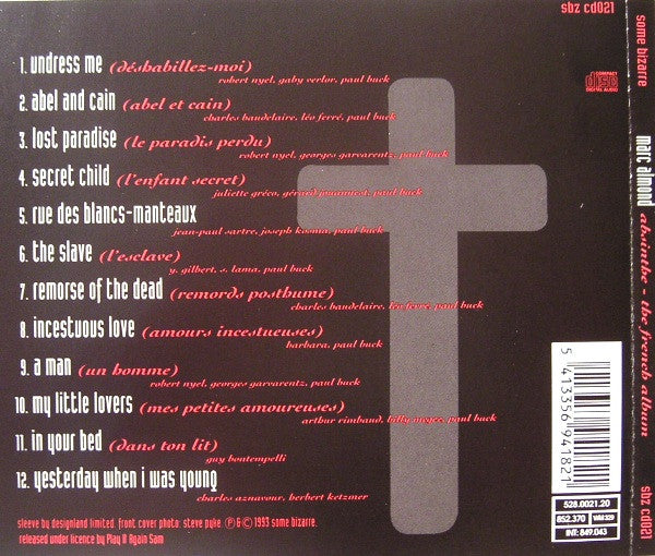 Marc Almond : Absinthe - The French Album (CD, Album)