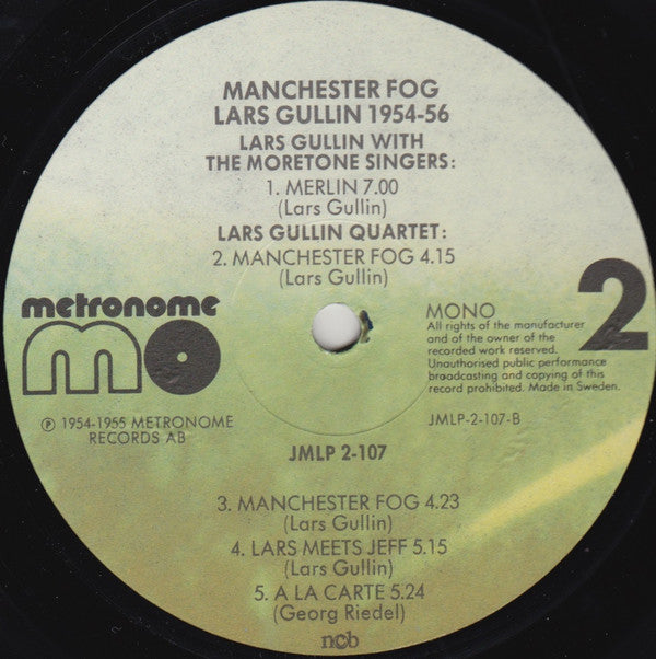 Lars Gullin : Manchester Fog - Lars Gullin 1954-1956 (2xLP, Comp)