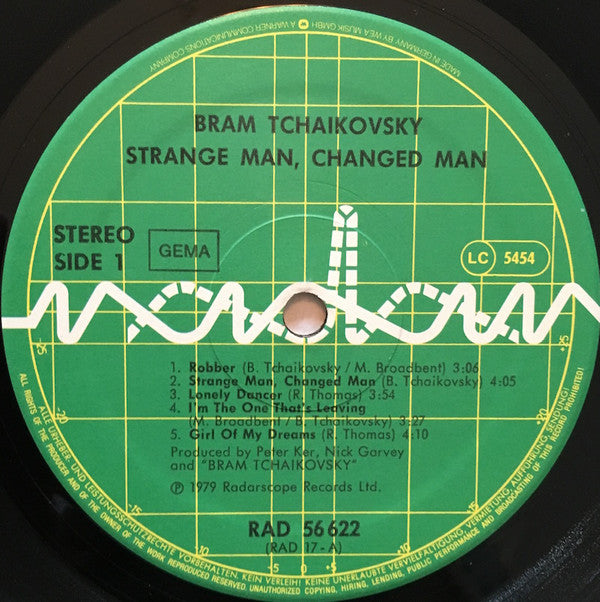 Bram Tchaikovsky : Strange Man, Changed Man (LP, Album)