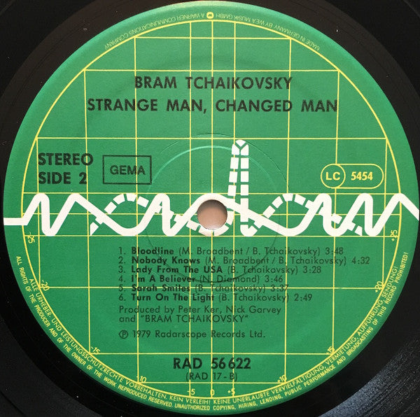 Bram Tchaikovsky : Strange Man, Changed Man (LP, Album)