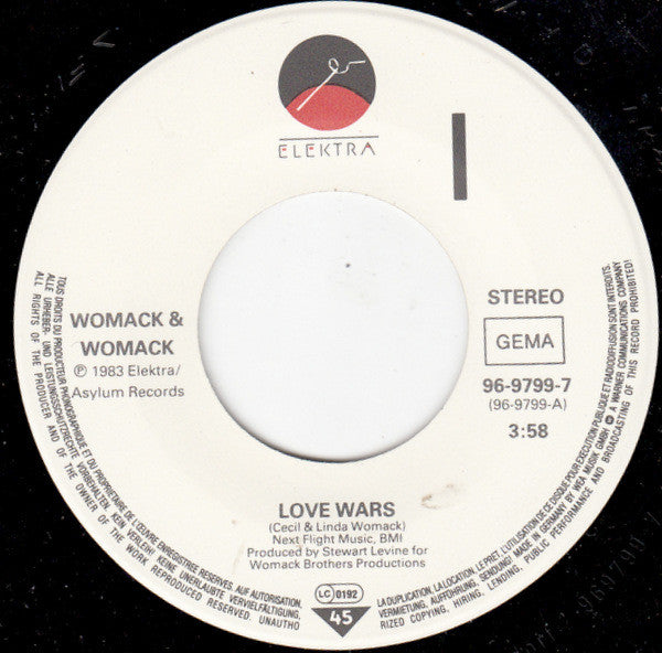 Womack & Womack : Love Wars (7", Single)