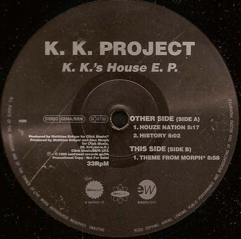 K. K. Project* : K. K.'s House E.P. (12", EP, Promo)