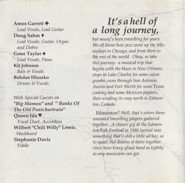 The Amos Garrett, Doug Sahm, Gene Taylor Band : The Return Of The Formerly Brothers (CD, Album, RE)