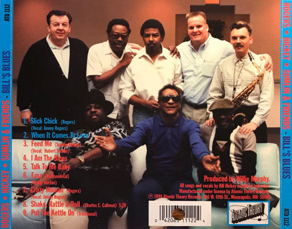 Jimmy Rogers, Big Bill Hickey, Hubert Sumlin : Bill's Blues (CD, Album)