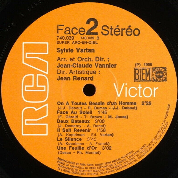 Sylvie Vartan : Sylvie Vartan (LP, Album, Gat)