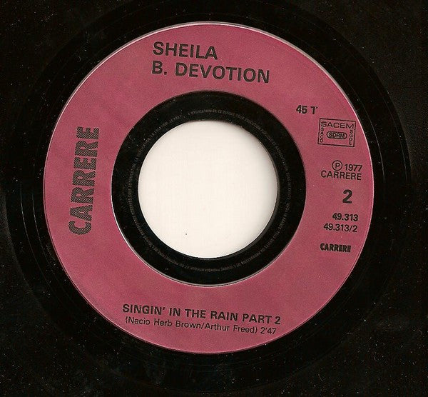 Sheila & B. Devotion : Singin' In The Rain (7", Single)