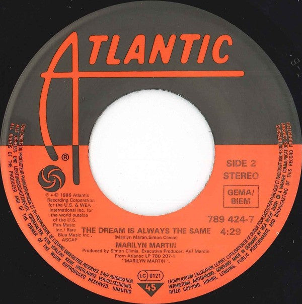 Marilyn Martin : Move Closer (7", Single)