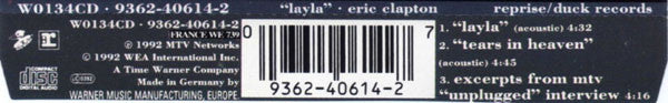 Eric Clapton : Layla (Acoustic) (CD, Single)