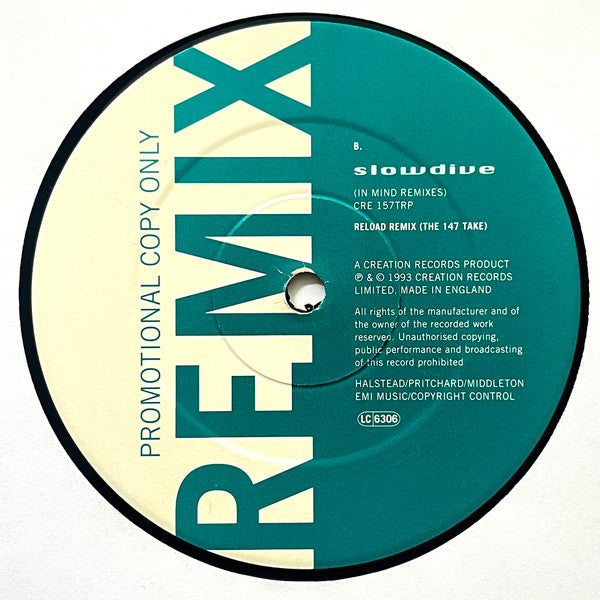 Slowdive : 5 EP (In Mind Remixes) (12", EP, Promo)