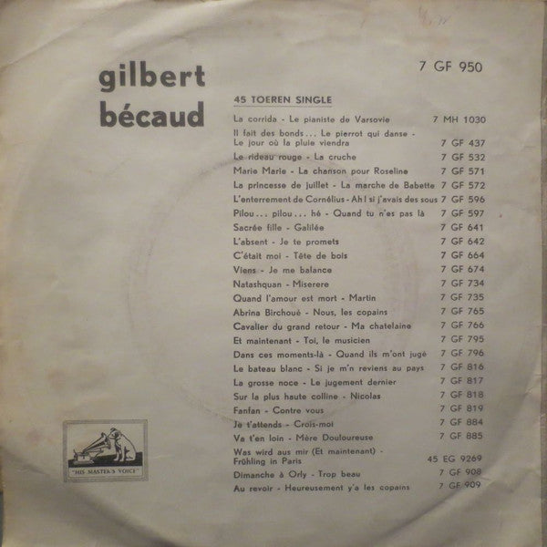 Gilbert Bécaud : Mon Arbre / Nathalie (7", Single)