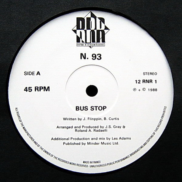 N. 93 : Bus Stop (12")