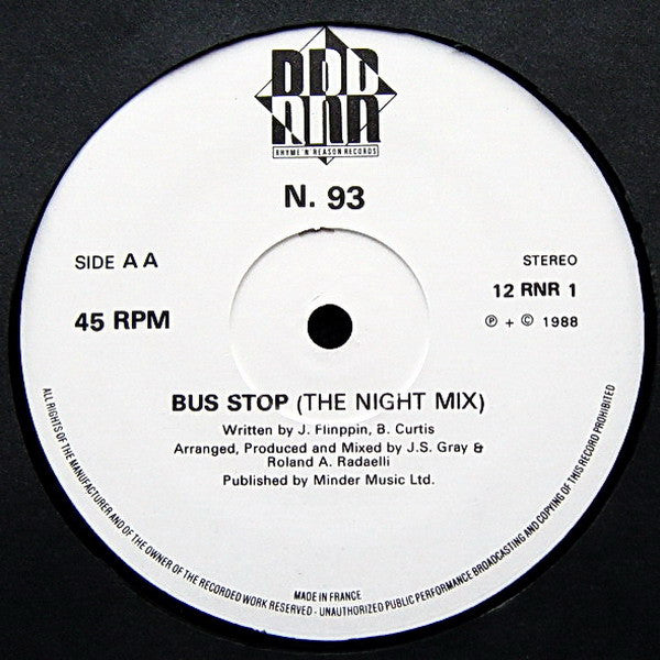 N. 93 : Bus Stop (12")