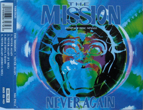 The Mission : Never Again (CD, Single)