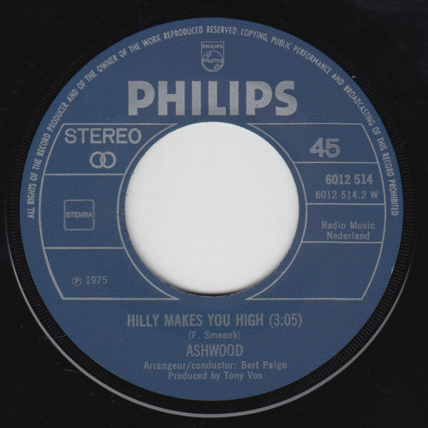 Ashwood : Kansas City Girl / Hilly Makes You High (7")
