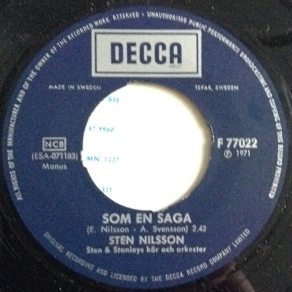 Sten Nilsson : Löften (7", Single)