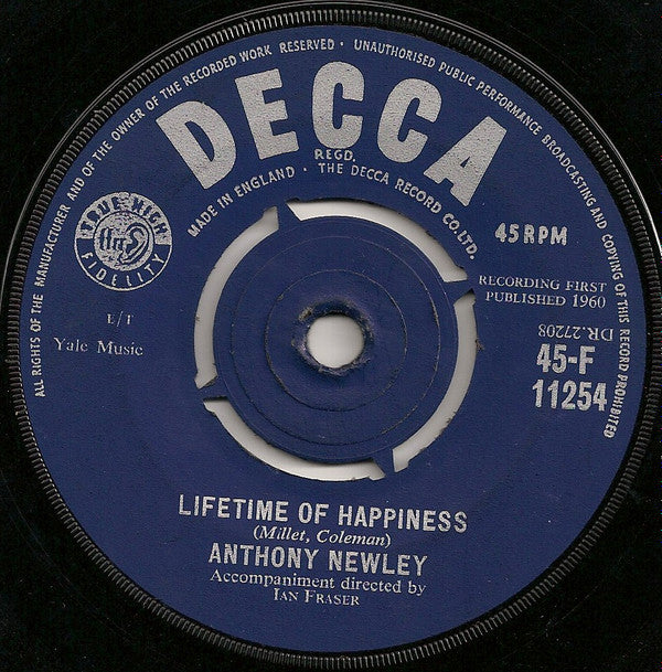 Anthony Newley : If She Should Come To You (La Montana) (7", Single)