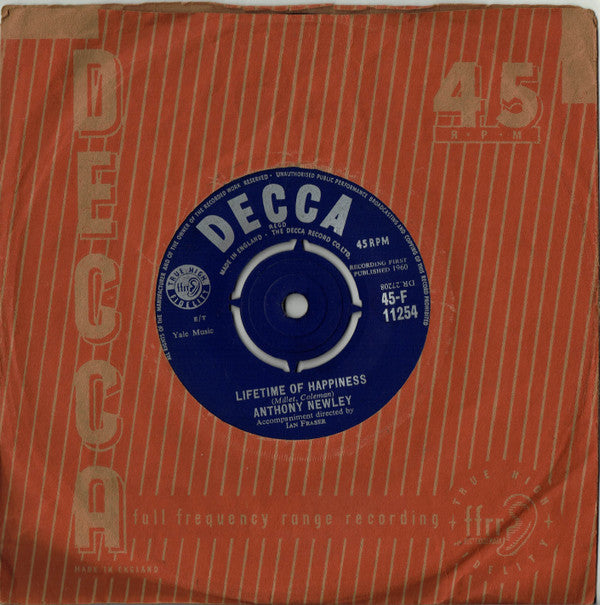 Anthony Newley : If She Should Come To You (La Montana) (7", Single)