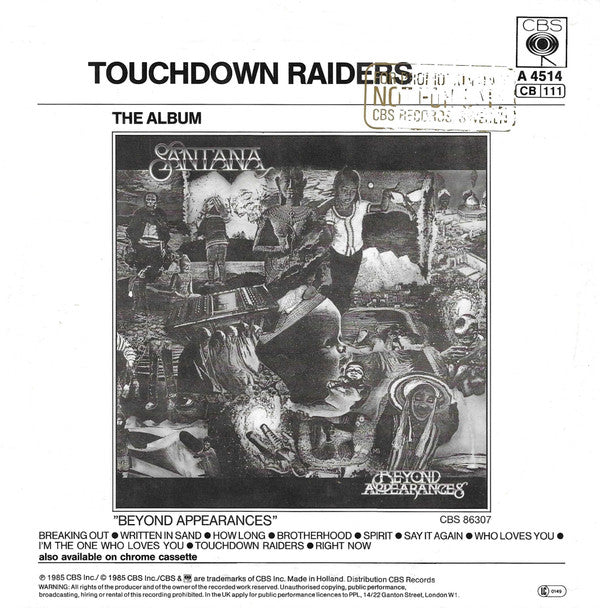 Santana : Say It Again (7", Single)