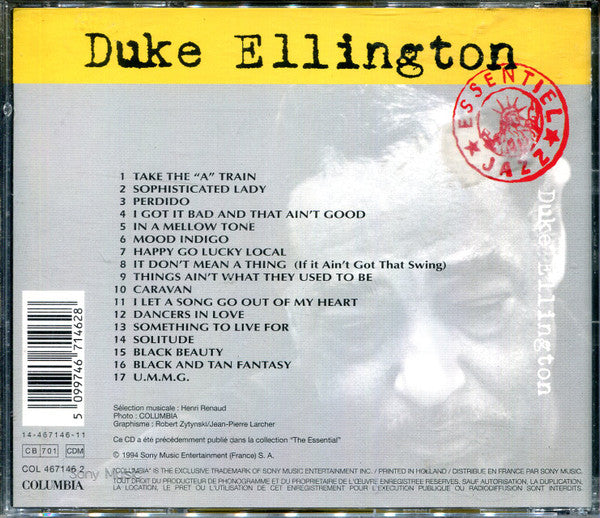 Duke Ellington : Essentiel Jazz (CD, Comp)