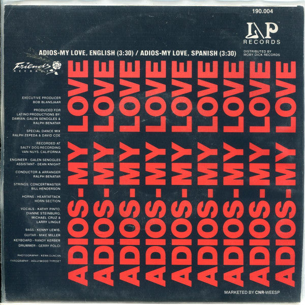 Damian (4) : Adios - My Love (7", Single)