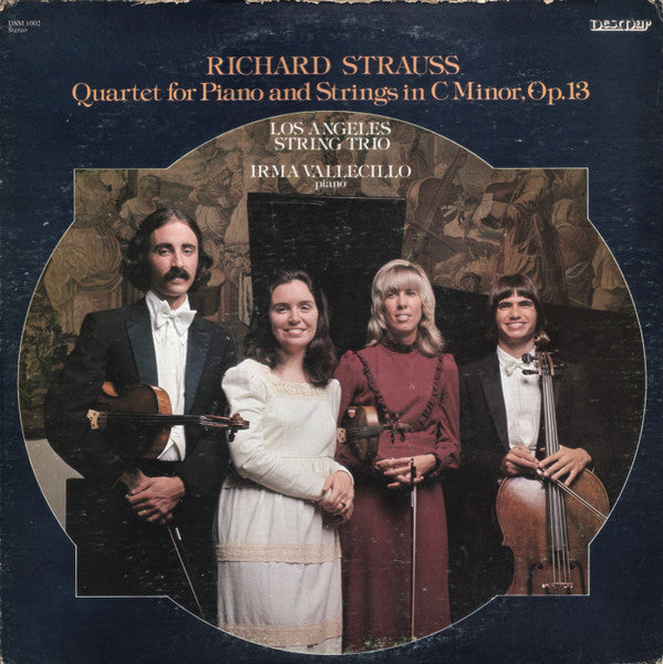 Richard Strauss - Los Angeles String Trio, Irma Vallecillo : Quartet For Piano And Strings In C Minor, Op. 13 (LP)