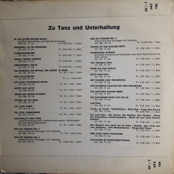 Woody Herman And His Woodchoppers : Woody Herman Woodchoppers (7")