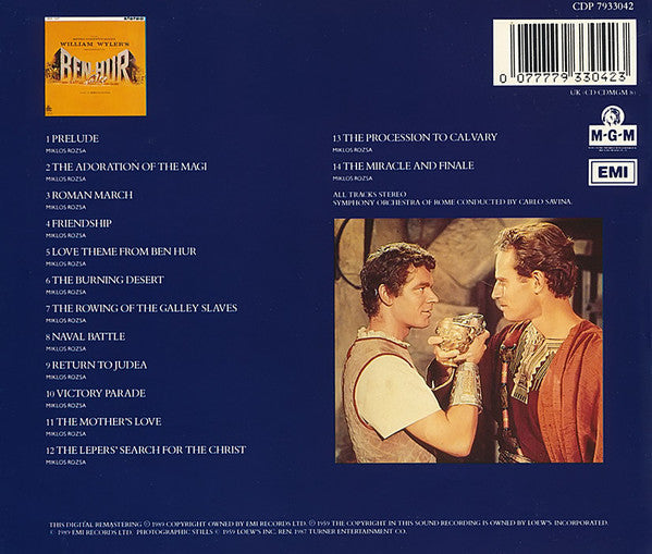 Miklós Rózsa : Ben-Hur (CD, Album, RM)