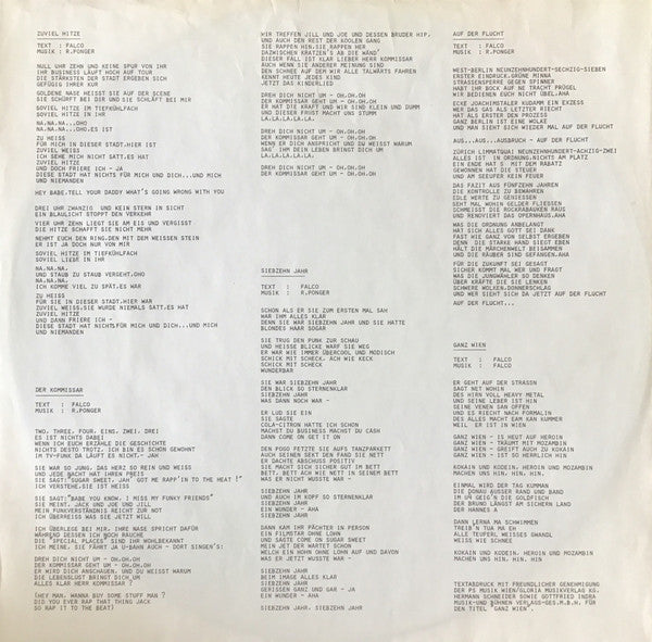 Falco : Einzelhaft (LP, Album)