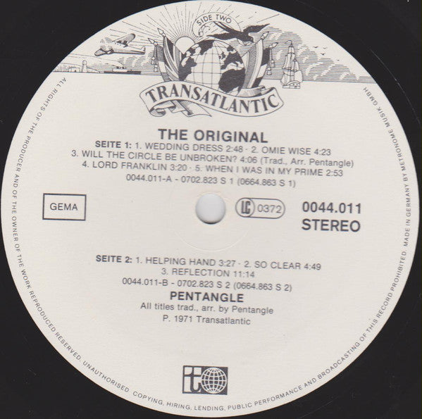 Pentangle : The Original (LP, Comp, RE)