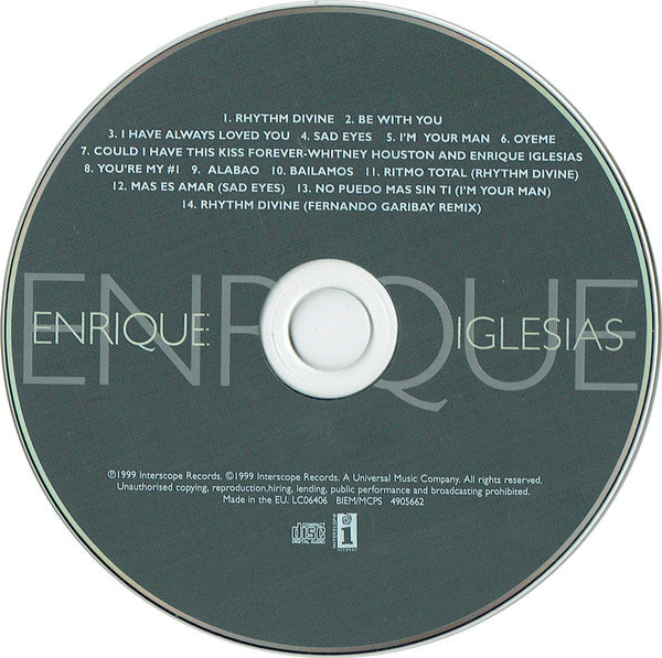 Enrique Iglesias : Enrique (CD, Album)
