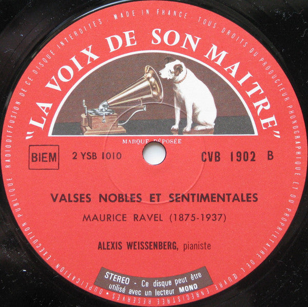 Alexis Weissenberg - Igor Stravinsky / Maurice Ravel : Trois Mouvements De Pétrouchka Pour Piano / Valses Nobles Et Sentimentales (LP, Album)