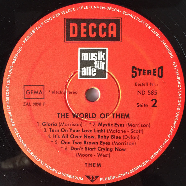 Them (3) : The World Of Them (LP, Comp)