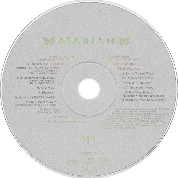 Mariah Carey : #1's (CD, Comp)