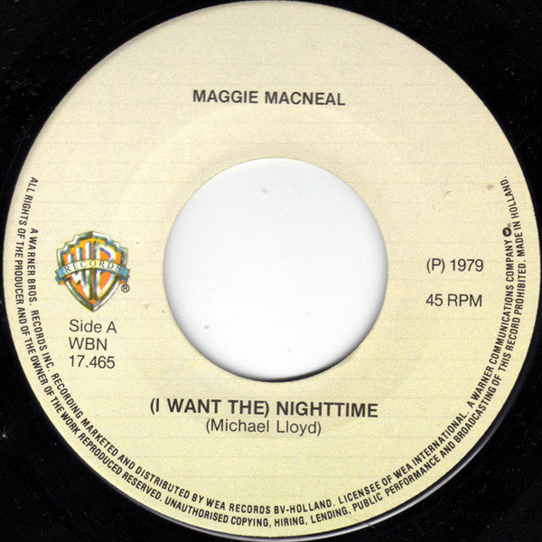 Maggie MacNeal : Night Time (7", Single)