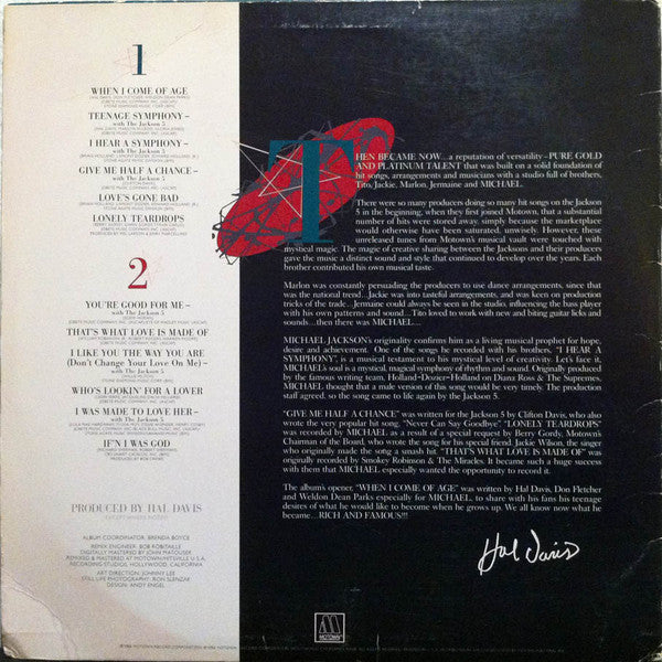 Michael Jackson : Looking Back To Yesterday (LP, Comp)